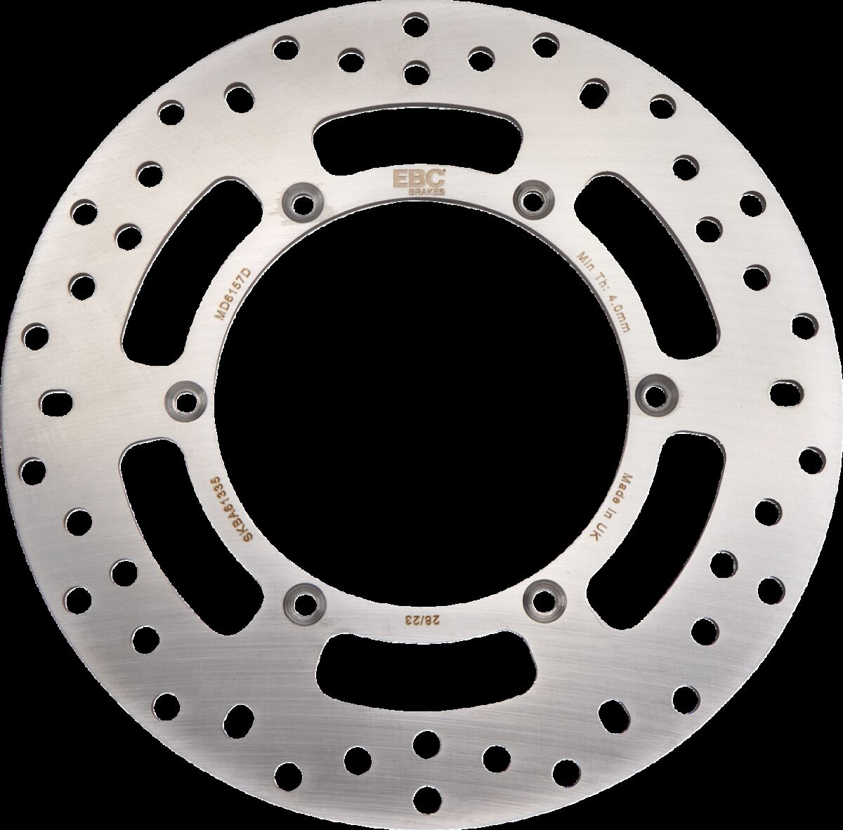EBC BRAKE ROTOR D-SERIES SOLID ROUND OFFROAD MD6157D