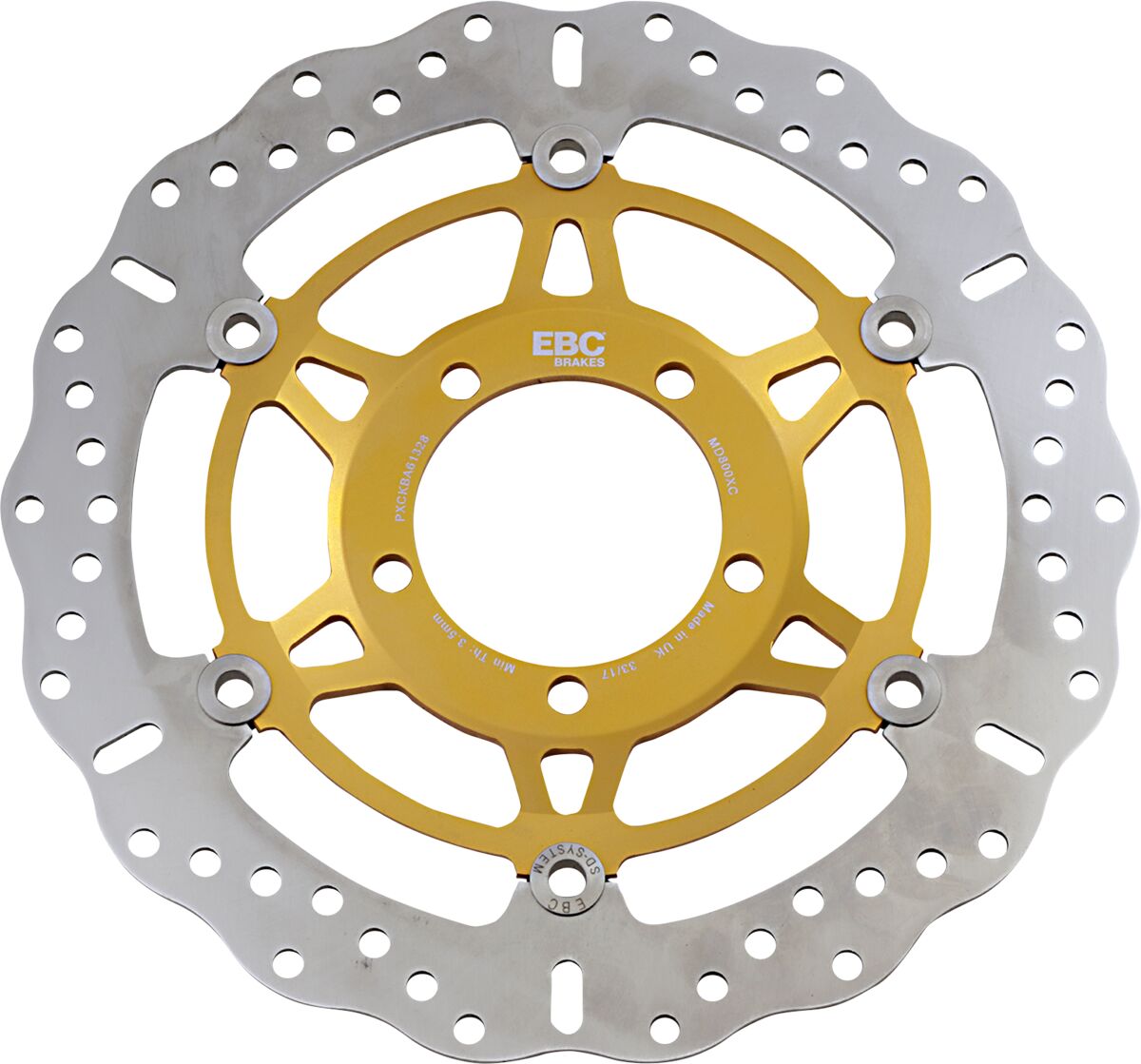 EBC BRAKE ROTOR XC SERIES FLOATING CONTOUR MD800XC