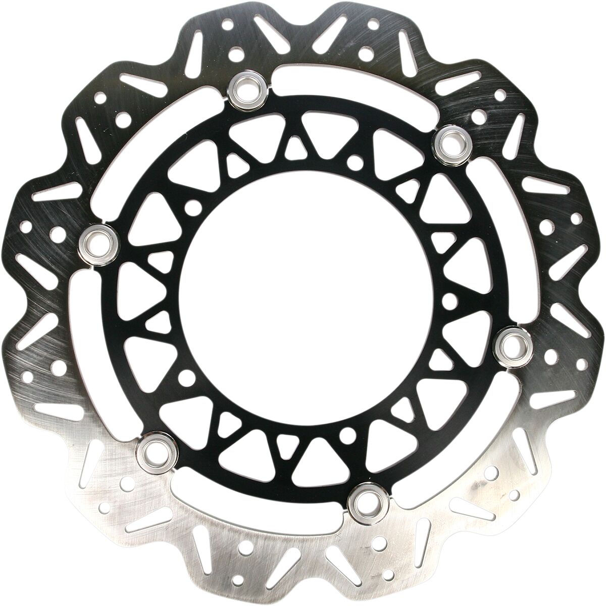 EBC BRAKE ROTOR VEE SERIES FLOATING CONTOUR WAVE VR2095BLK