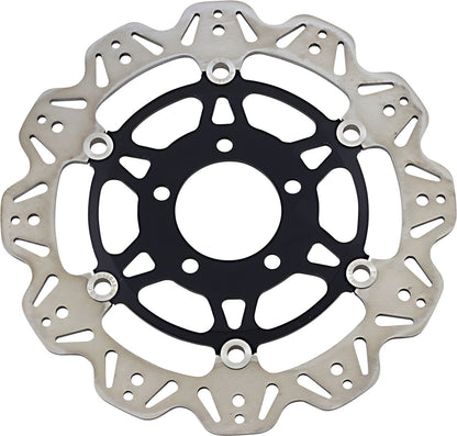 EBC BRAKE ROTOR VEE SERIES FLOATING CONTOUR WAVE VR3104BLK