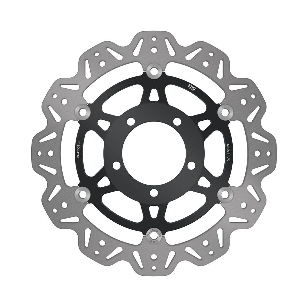 EBC BRAKE ROTOR VEE SERIES FLOATING CONTOUR WAVE VR4155BLK