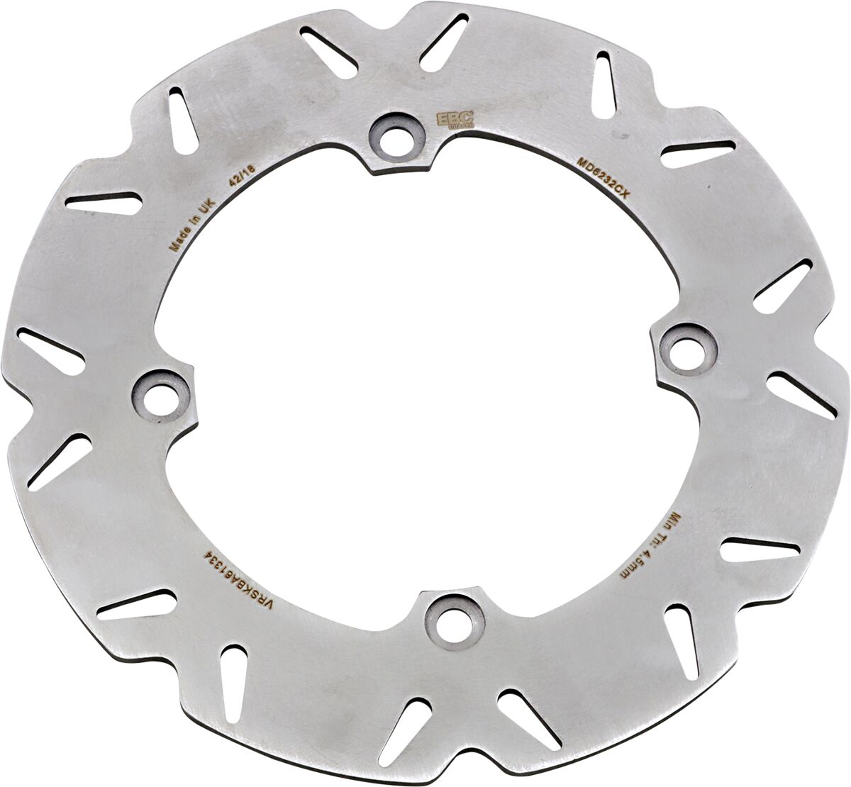 EBC BRAKE ROTOR CX EXTREME SERIES SOLID CONTOUR MD6232CX