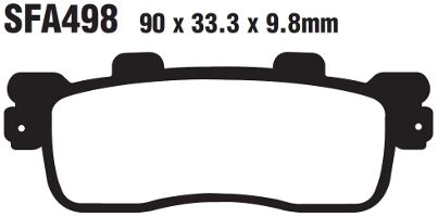 EBC BRAKE PAD SFA SERIES ORGANIC SCOOTER SFA498