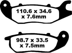 EBC BRAKE PAD SFA SERIES ORGANIC SCOOTER SFA375