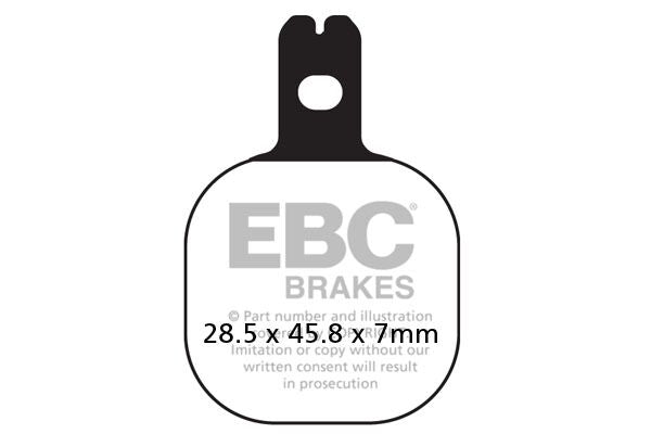 EBC BRAKE PAD FA SERIES ORGANIC FA184