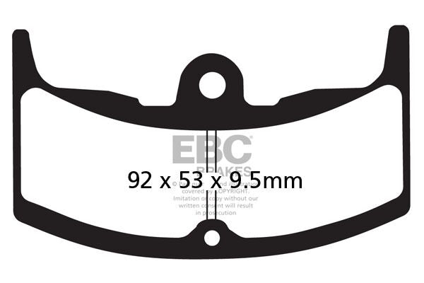 EBC BRAKE PAD FA SERIES ORGANIC STREET FA080/2