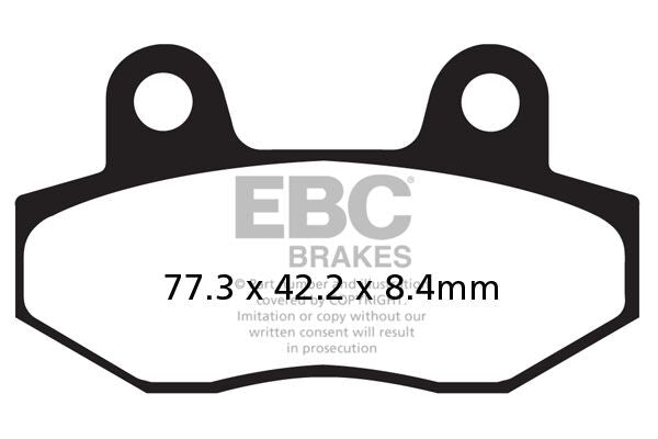 EBC BRAKE PAD FA SERIES ORGANIC STREET FA086/2