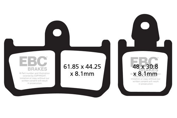 EBC BRAKE PAD FA SERIES ORGANIC FA442/4