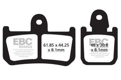 EBC BRAKE PAD FA SERIES ORGANIC FA442/4