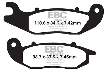 EBC BRAKE PAD FA-TT SERIES CARBON FIBER OFFROAD FA465TT