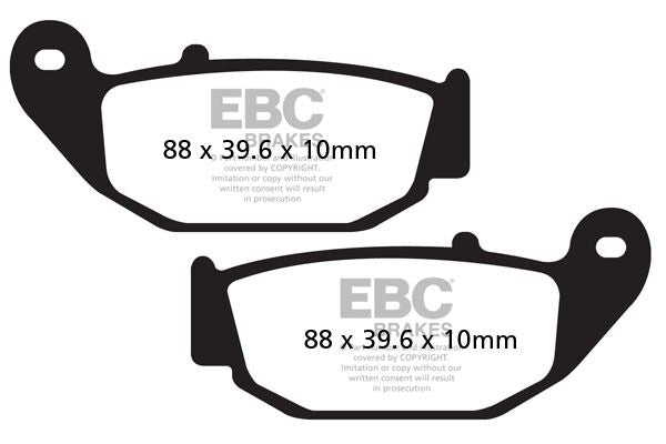 EBC BRAKE PAD FA SERIES ORGANIC FA629
