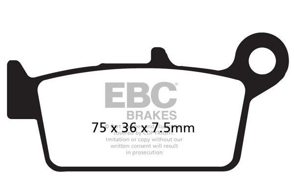 EBC BRAKE PAD SFA SERIES ORGANIC SCOOTER SFA131/2