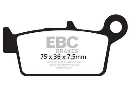 EBC BRAKE PAD SFA SERIES ORGANIC SCOOTER SFA131/2