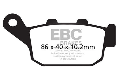 EBC BRAKE PAD SFA SERIES ORGANIC SCOOTER SFA140