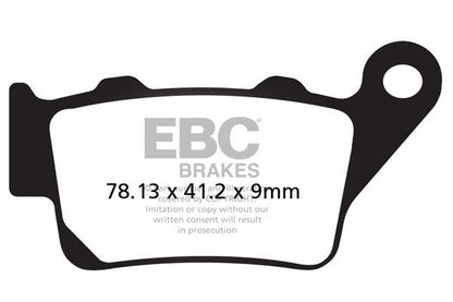 EBC BRAKE PAD SFA SERIES ORGANIC SCOOTER SFA213