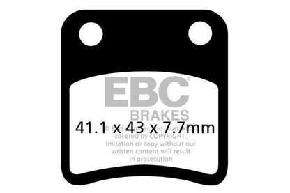 EBC BRAKE PAD SFA SERIES ORGANIC SCOOTER SFA257
