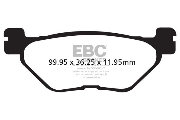 EBC BRAKE PAD SFA SERIES ORGANIC SCOOTER SFA319