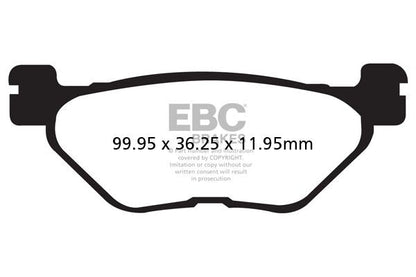 EBC BRAKE PAD SFA SERIES ORGANIC SCOOTER SFA319