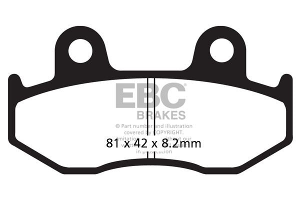 EBC BRAKE PAD SFA SERIES ORGANIC SCOOTER SFA323/3