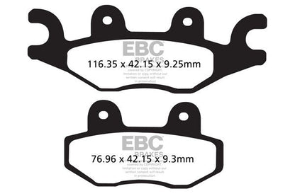 EBC BRAKE PAD SFA SERIES ORGANIC SCOOTER SFA484