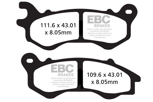 EBC BRAKE PAD SFA SERIES ORGANIC SCOOTER SFA603