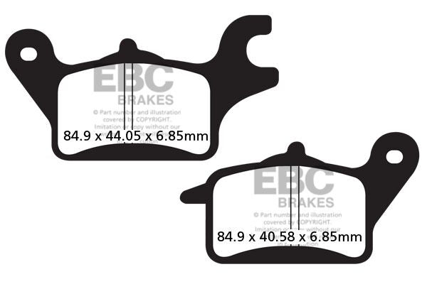 EBC BRAKE PAD SFA SERIES ORGANIC SCOOTER SFA625