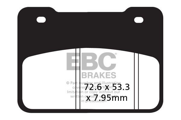 EBC BRAKE PAD SFA SERIES ORGANIC SCOOTER SFA627