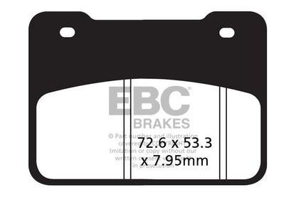 EBC BRAKE PAD SFA SERIES ORGANIC SCOOTER SFA627
