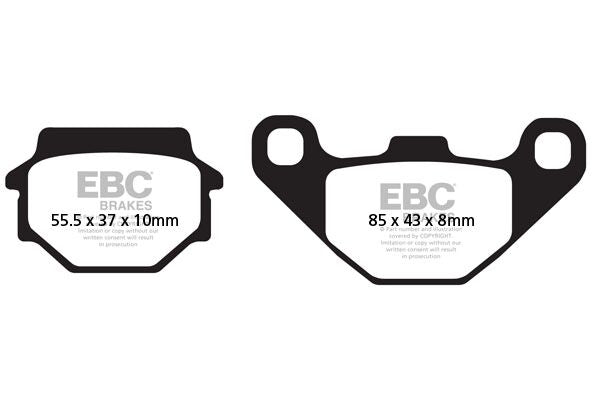 EBC BRAKE PAD SFAC SERIES CARBON FIBER SCOOTER SFAC067