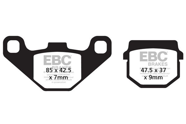 EBC BRAKE PAD SFAC SERIES CARBON FIBER SCOOTER SFAC083