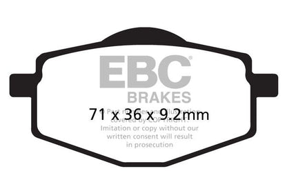 EBC BRAKE PAD SFAC SERIES CARBON FIBER SCOOTER SFAC101