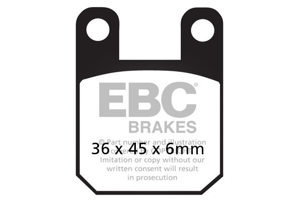 EBC BRAKE PAD SFAC SERIES CARBON FIBER SCOOTER SFAC115
