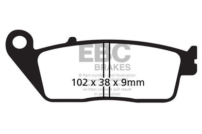 EBC BRAKE PAD SFAC SERIES CARBON FIBER SCOOTER SFAC142