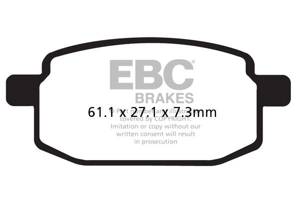 EBC BRAKE PAD SFAC SERIES CARBON FIBER SCOOTER SFAC169