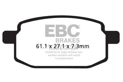 EBC BRAKE PAD SFAC SERIES CARBON FIBER SCOOTER SFAC169