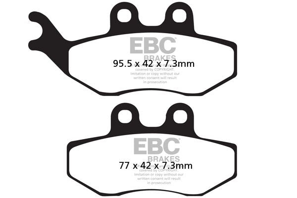 EBC BRAKE PAD SFAC SERIES CARBON FIBER SCOOTER SFAC194