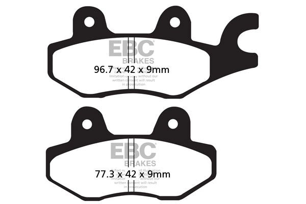 EBC BRAKE PAD SFAC SERIES CARBON FIBER SCOOTER SFAC197