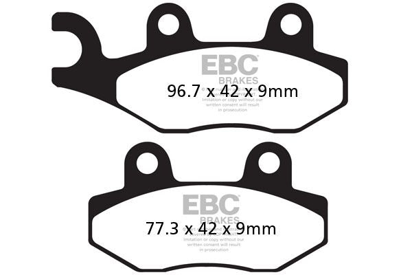 EBC BRAKE PAD SFAC SERIES CARBON FIBER SCOOTER SFAC228