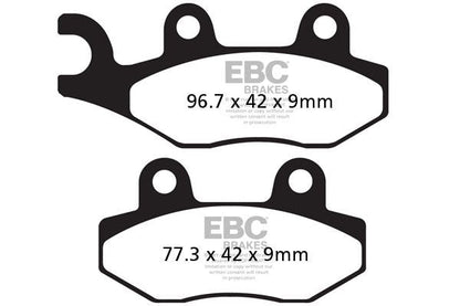 EBC BRAKE PAD SFAC SERIES CARBON FIBER SCOOTER SFAC228