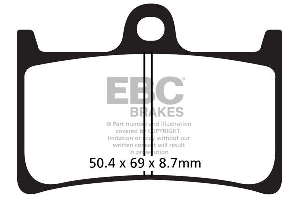 EBC BRAKE PAD SFAC SERIES CARBON FIBER SCOOTER SFAC252