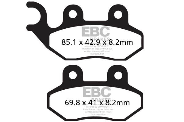EBC BRAKE PAD SFAC SERIES CARBON FIBER SCOOTER SFAC264