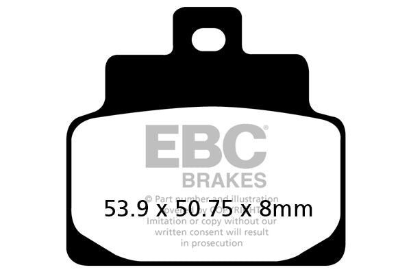 EBC BRAKE PAD SFAC SERIES CARBON FIBER SCOOTER SFAC301