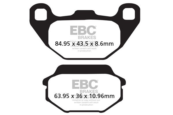 EBC BRAKE PAD SFAC SERIES CARBON FIBER SCOOTER SFAC305