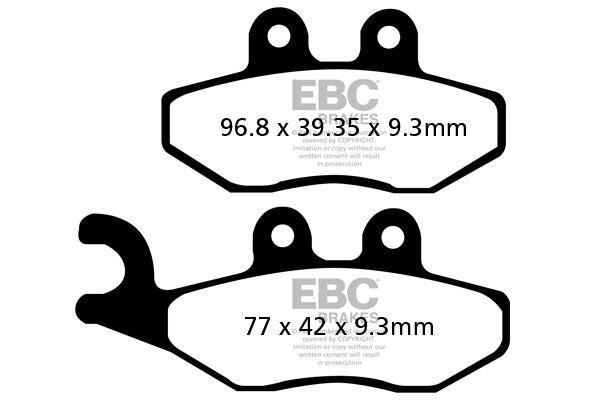 EBC BRAKE PAD SFAC SERIES CARBON FIBER SCOOTER SFAC353