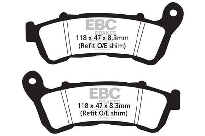 EBC BRAKE PAD SFAC SERIES CARBON FIBER SCOOTER SFAC388