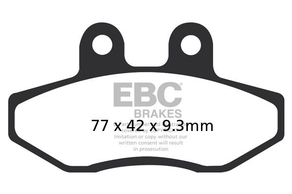 EBC BRAKE PAD SFAC SERIES CARBON FIBER SCOOTER SFAC393