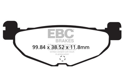EBC BRAKE PAD SFAC SERIES CARBON FIBER SCOOTER SFAC408