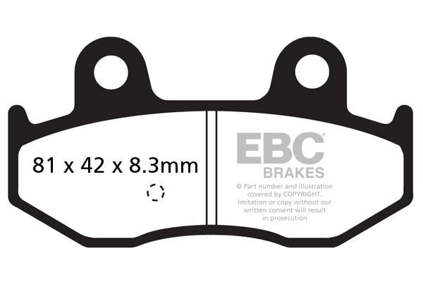 EBC BRAKE PAD SFAC SERIES CARBON FIBER SCOOTER SFAC411