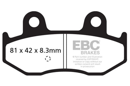 EBC BRAKE PAD SFAC SERIES CARBON FIBER SCOOTER SFAC411