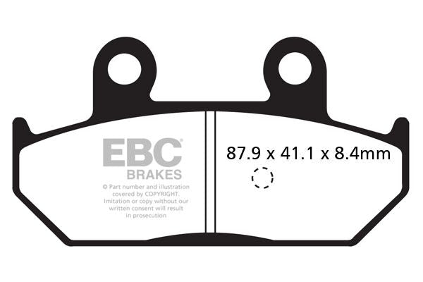 EBC BRAKE PAD SFAC-SERIES CARBON SCOOTER SFAC412